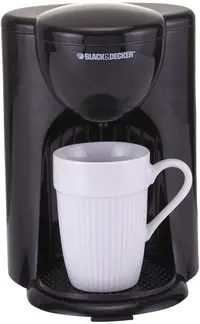Black & Decker 1 Cup Coffee Maker 330 Watts, Black - DCM25-B5