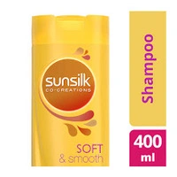 Sunsilk Shampoo, For Soft & Smooth Hair, Soft & Smooth, With Silk Protein, Argan Oil & Vitamin C, 400ml