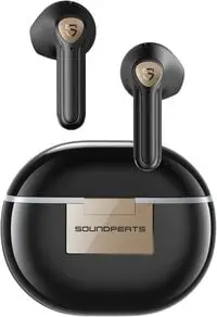 سماعات أذن لاسلكية Soundpeats Air3 Deluxe HS مع شهادة صوت عالية الدقة وترميز LDAC، وسماعات بلوتوث 5.2 مع 4 ميكروفونات وENC للمكالمات، ومحرك 14.2 ملم، ووضع ألعاب بزمن وصول منخفض 60 مللي ثانية