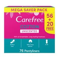Carefree Breathable Panty Liners 76pieces