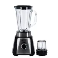 Geepas 2-In-1 Blender With 1.5L Glass Jar, Smart Lock, GSB44076Uk, 2 Speed With Pulse Function, Ideal For Smoothies, Vegetable, Fruits, Milkshakes, Ice & More, Thermostat And Safety Switch