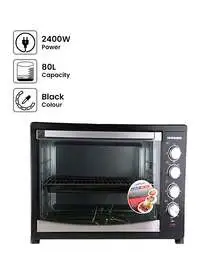 Alsaif Elec Hummer Oven With Grill 90616/8001 Silver & Black 80L