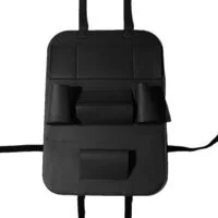 Generic Pu Leather Car Seat Back Organizer Backseat Storage Box Black