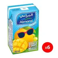 Almarai Mango Andgrape Juice 100 % 140ml X 6