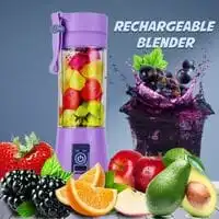Portable Blender Personal Mixer Electric Juice Cup  USB Rechargeable Juicer for Smoothie Juice Fruit/Home/Office/Sports - (Purple)