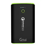 Goui power bank 10200mAh with auto detection technology + quick charge 3.0, Black