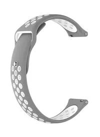 Fitme Replacement Band For Smartwatch 22mm, Grey/White