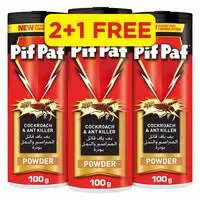 Pif Paf Cockroach & Ant Killer | Kill & Protect | Insect Killer Powder with Best Ever Formulation, 100 g | Pack of 3