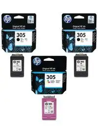 HP 3-Pack Original Ink Cartridge For Printer, Multicolour