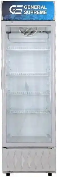 General Supreme Single Door Showcase Refrigerator, 275 Liter Capacity, White (Installation Not Included)