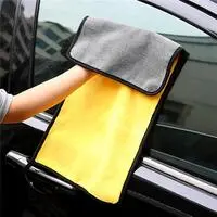 Generic 2 Color Coral Velvet Car Towel High Density Thick Absorbent Towel Without Lint 1 Pcs