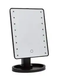 Generic مرآة مكياج بأضواء LED مدمجة - أسود