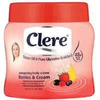 Clere Tissue Pampering Body Creme Berries & Cream 500ml