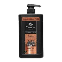 Yardley body wash anti-bacterial legacy 650ml