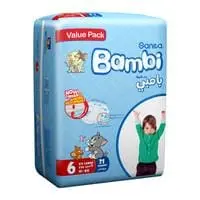 Sanita Bambi Baby Diapers Value Pack XX Large Size 6, 21 Count, 18+kg