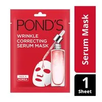 Ponds Face Mask Wrinkle Correct Mask Serum Pink 21ml