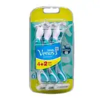 Venus 3 sensitive razor disposable 4 + 2 free