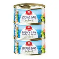 Carrefour Tuna Skipjack Solid in Olive Oil 170g X3+