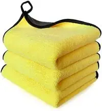 Generic Super Absorbent Microfiber Towels For Cars/Interior, Reusable-Microfiber Cleaning Cloth Dust Cloth, Lint Free Drying Towel Car Wash Towels (3 Pcs)