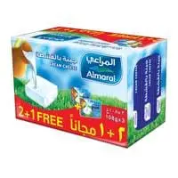 Almarai Cream Cheese 6 Portions 108g × 2 + 1 Free