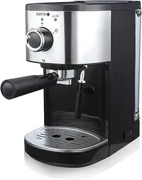 Dots Espresso Machine for Espresso and Cappuccino، With Milk Frother / Steam Wand، Professional Espresso Coffee Machine for Latte، Cappuccino CFM-540، أسود