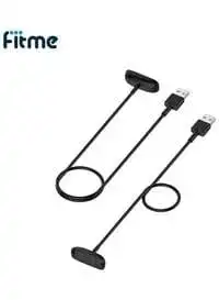 Fitme 2-Pack Of Charging Cable For Fitbit Inspire 2 And Ace 3 Watch, Black