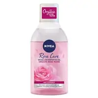 NIVEA Face Micellar Water Bi Phase Makeup Remover, Rose Care Organic Rose Water, 100ml
