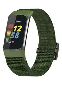 Fitme Nylon Strap For Fitbit Charge 5, Green