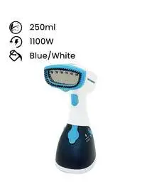Sonashi Portable Handheld Garment Steamer, 0.25L, 1100.0W, SGS-315, Blue/White