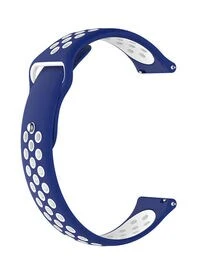 Fitme Replacement Band For Smartwatch 22mm, Blue/White