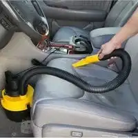 Generic Car Vacuum Cleaner 90-120W Canister Type Easy Store Yellow