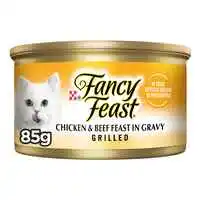بورينا فانسي فيست كلاسيك باتيه طعام القطط باللحم البقري والدجاج 85 جم