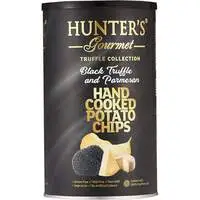 Hunter's Gourmet Hand Cooked Potato Chips Black Truffle And Parmesan 150g