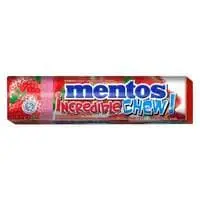 Mentos Incredible Chew Strawberry Flavored Chewing Candy 45g