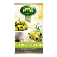 Green Farms Pitted Green Olives 350g