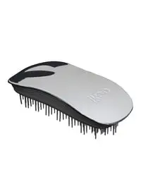 iKoo Detangling Home Oyster Metallic Hair Brush Black & Silver