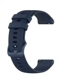 Fitme Classic Silicone Band For 20mm Watches, Navy