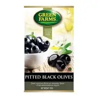 Green Farms Pitted Black Olives 350g