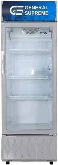 General Supreme Single Door Showcase Refrigerator, 195 Liter Capacity, White (Installation Not Included)