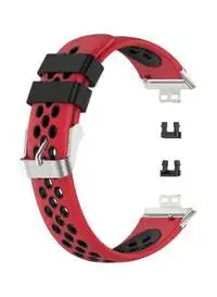 Fitme Replacement Band For Huawei Watch Fit, Red/Black