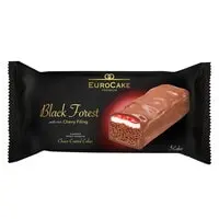 Eurocake Premium Black Forest Cake With Rich Cherry Filling 30g x5 Count