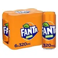 Fanta orange 320ml x6 cans