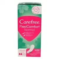 Carefree Flexi Comfort Ultra Thin Unscented Daily Liners Pads Normal 44 Count