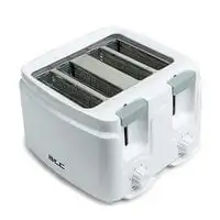 ATC 4 Slice Bread Toaster, 1400W, H-ST018, White
