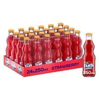 Fanta Strawberry Soft Drink Bottle 250ml ×24
