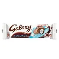 Galaxy Milk Chocolate And Coconut Bar 36g Pack of 24