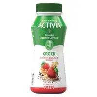 Activia Greek Strawberry, Black Seeds And Cereal Drink 180ml