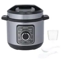 Krypton Electric Pressure Cooker With 6L Capacity, Knpc6304, Temperature Adjustable, Keep Warm Function, Steam, Rice, Porridge, Chicken Soup, Multigrain, Meat/ Stew, Beans/ Chill, Beef/ Lamp