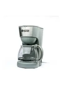 ماكينة تحضير القهوة تكنو بيست، 1.25 لتر، 600.0 واط، BCM-002، فضي