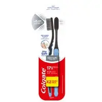 Colgate Toothbrush Charcoal Slim Soft 2 Pieces